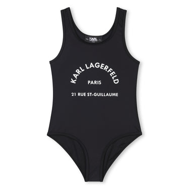 KARL LAGERFELD Traje de baño negro para niña